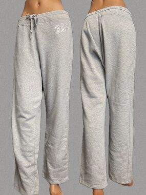 GAP Grey Oversized Straight-Leg Sweatpants